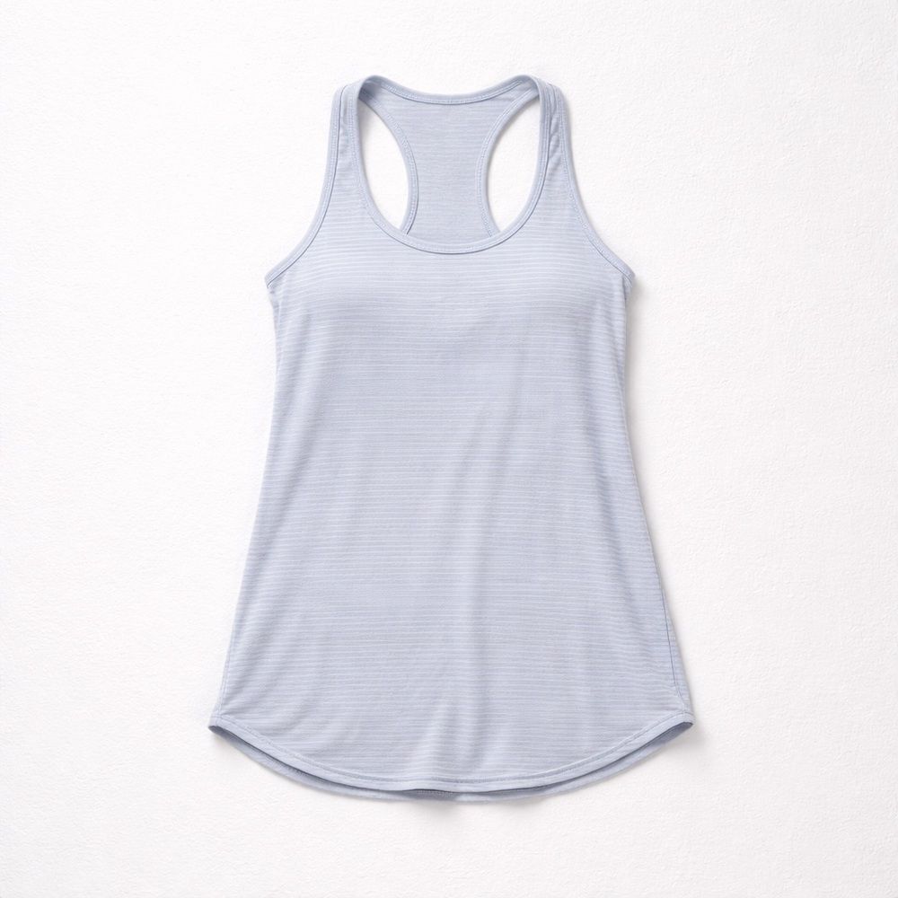 Lululemon blue and gray pinstripe tank top size 6 EUC